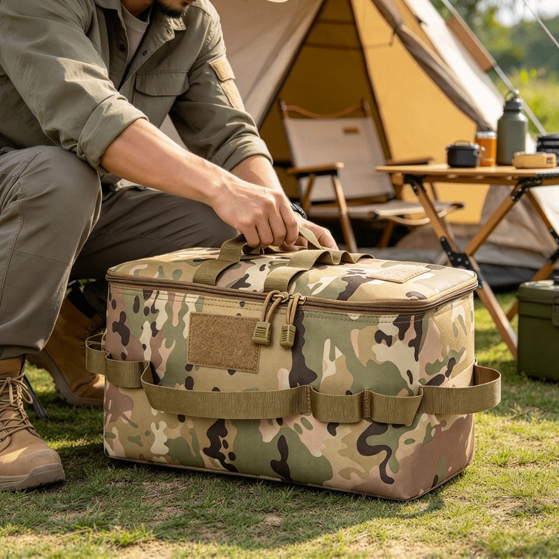 Camping Cooking Organizer - Large Capacity Camping Gear Storage Bag,