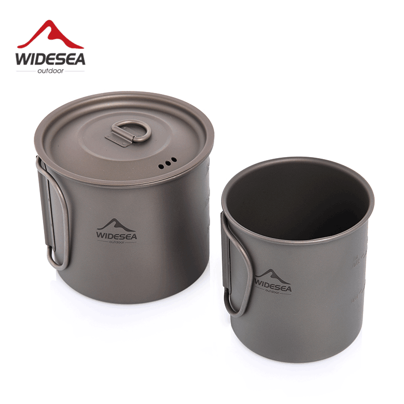 Widesea Camping Mug Titanium C - Quality Camping Cooking Set 评论和价格