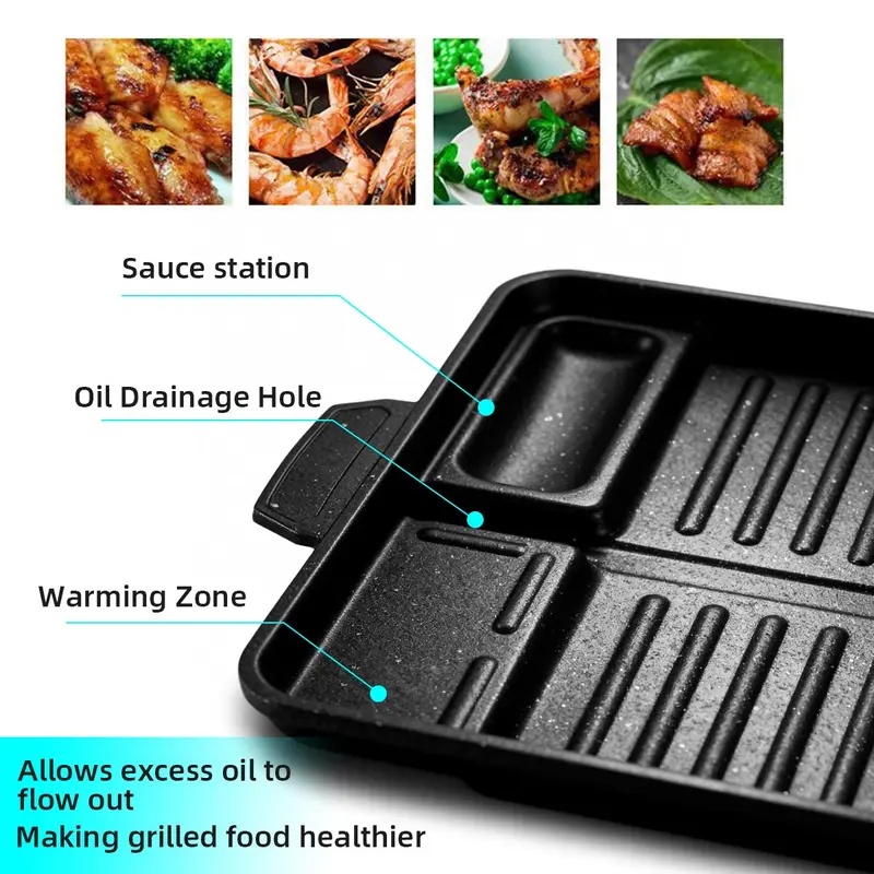 Portable Korean Style Grill Pl - Camping Hiking Cooking 评论和价格