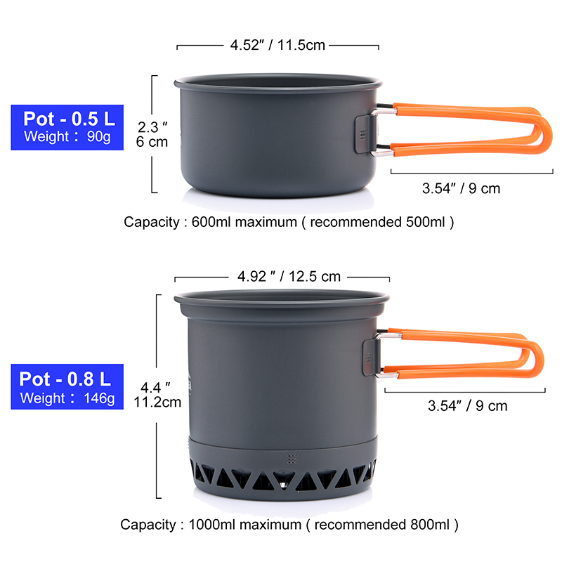 Widesea Portable Camping Cookw - Quality Camping Cooking Set 评论和价格