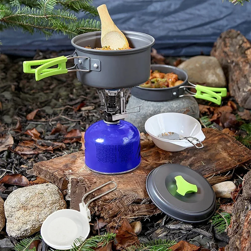 Camping Cooking Set Portable L - Quality Camping Cooking Set 评论和价格