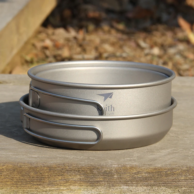 Keith 3PCS Titanium Cookware P - Camping Hiking Cooking 评论和价格
