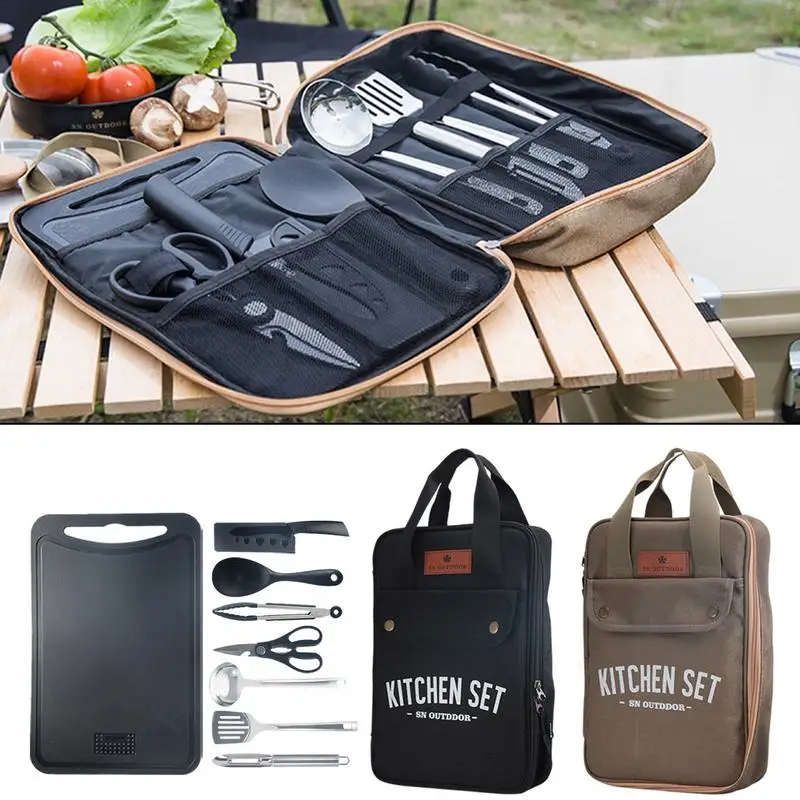8pcs Camping Kitchen Cookware  - Quality Camping Cooking Set 评论和价格