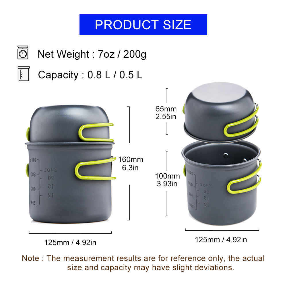 Widesea Ultralight Camping Coo - Quality Camping Cooking Set 评论和价格
