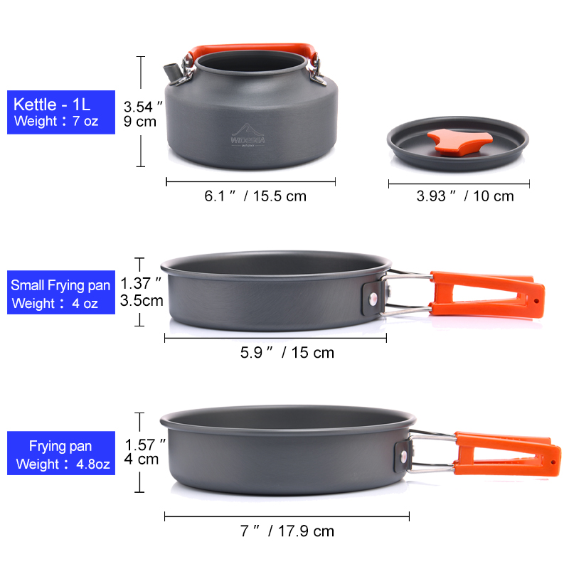 Widesea Camping Outdoor Cookwa - Quality Camping Cooking Set 评论和价格