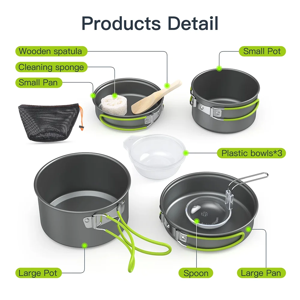 Outdoor Cooking Camping Utensi - Quality Camping Cooking Set 评论和价格