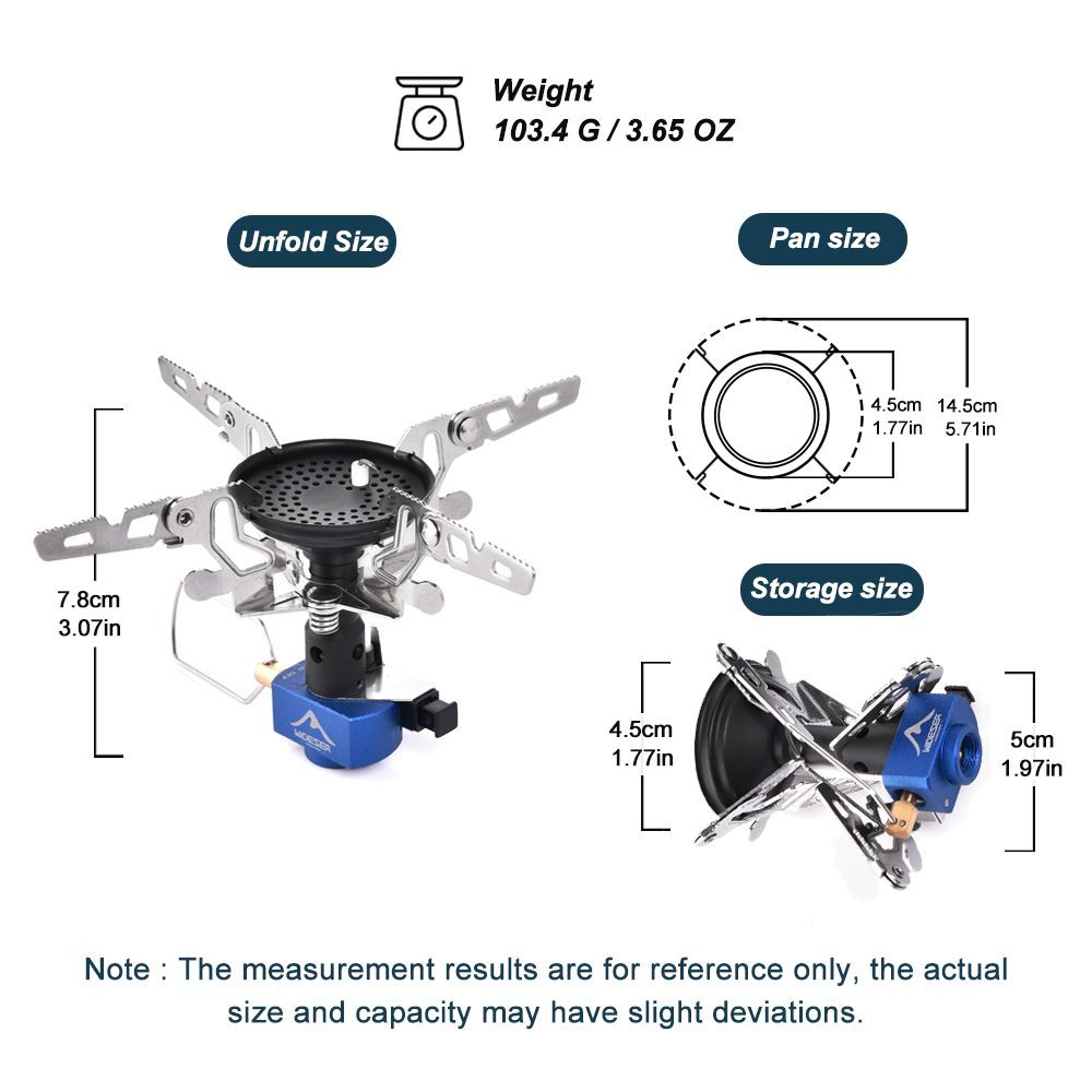 Outdoor Camping Gas Burner Out - Quality Camping Cooking Set 评论和价格