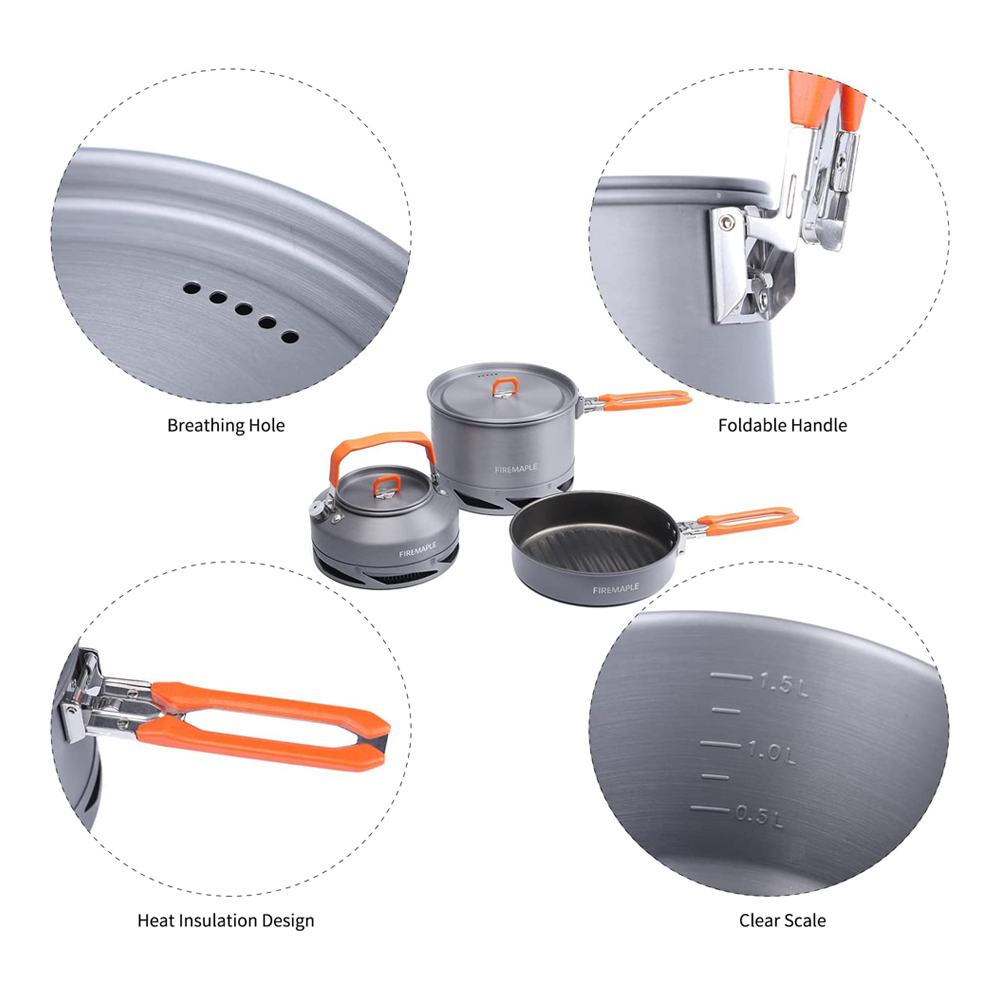 Fire Maple Camping Cookware Ut - Quality Camping Cooking Set 评论和价格