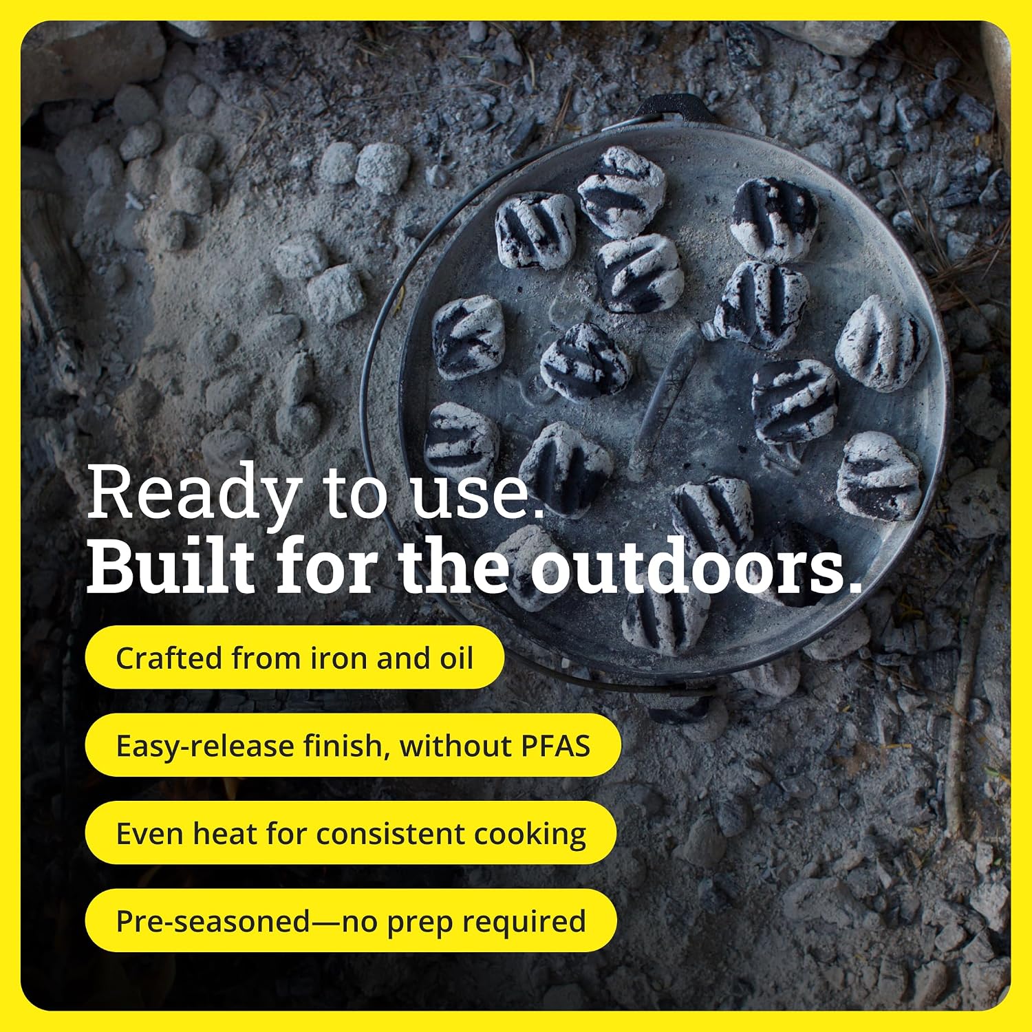Cast Iron Camp Dutch Oven, Pre - Camp Dutch Oven Cast 评论和价格