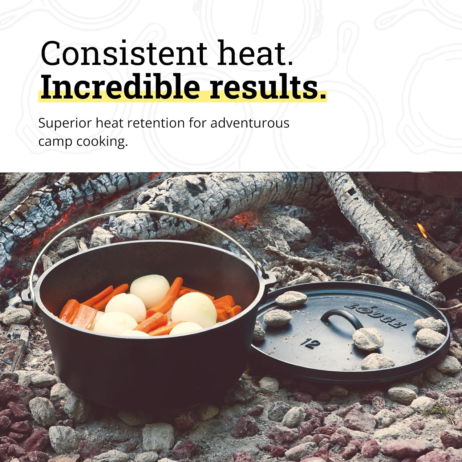 Cast Iron Camp Dutch Oven, Pre - Camp Dutch Oven Cast 评论和价格